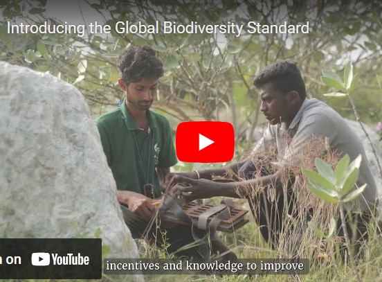 The Global Biodiversity Standard